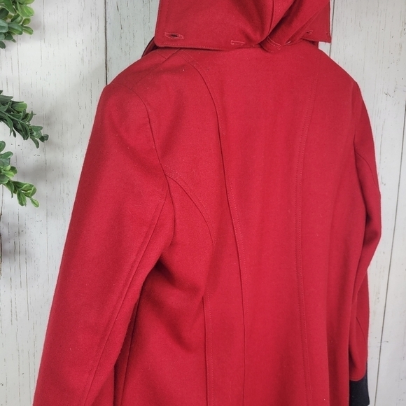 NAUTICA red Wool boend peacoat medium - Picture 4 of 10